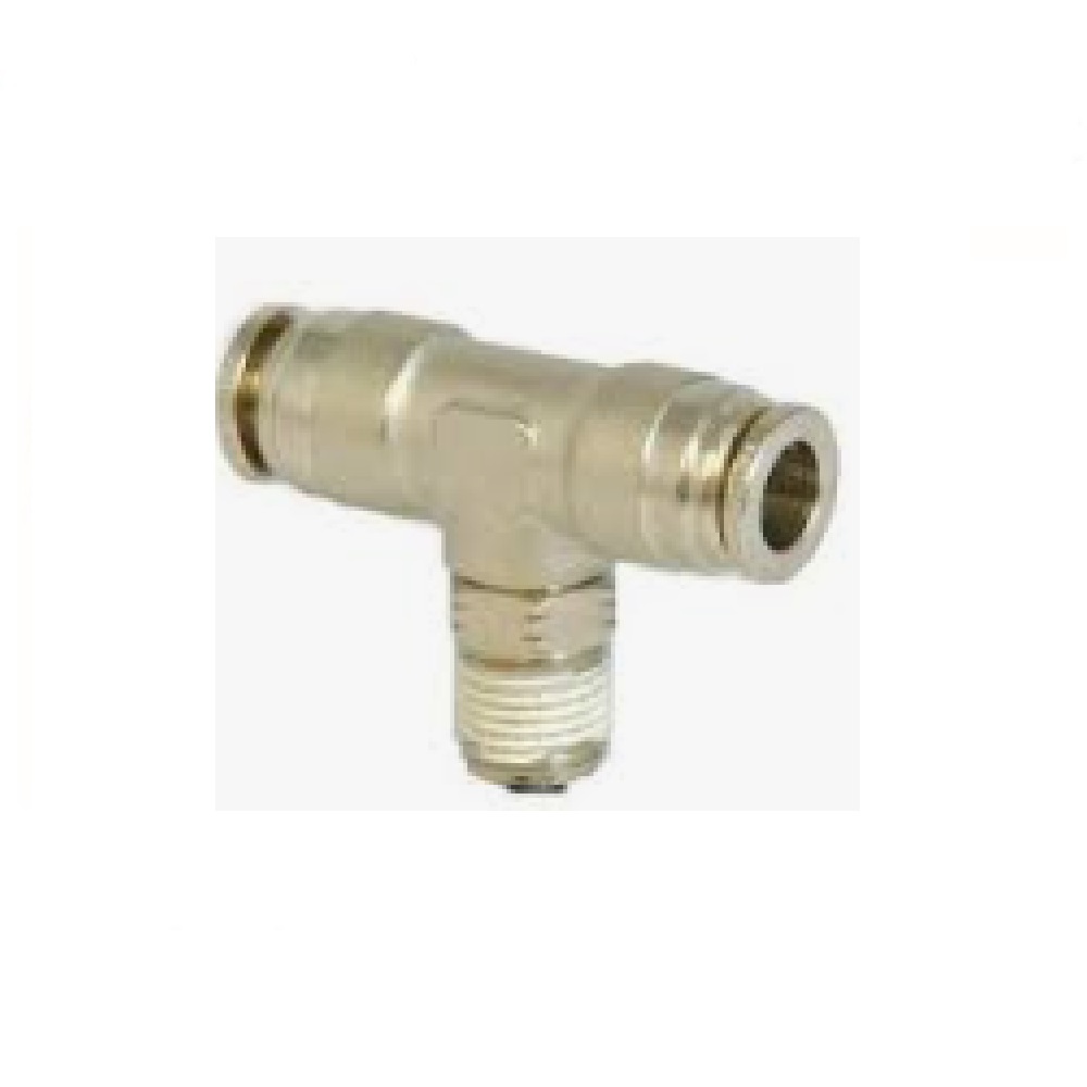 INB114-532-021 NUMATICS/AVENTICS NP BRASS PUSH-IN FITTING<BR>5/32" TUBE X 1/4" NPT MALE SWIVEL BRANCH TEE